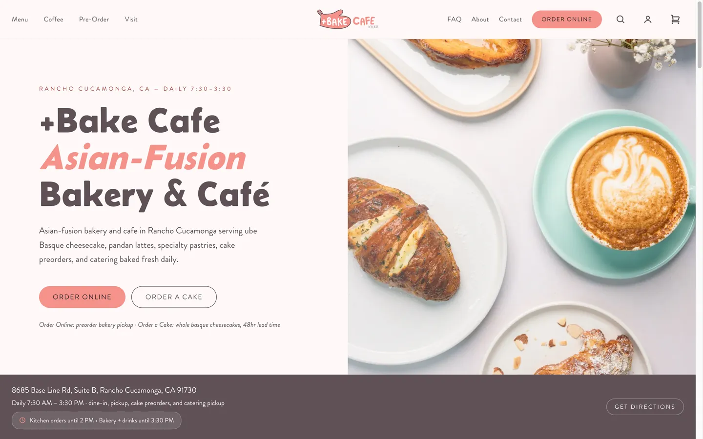 +Bake Cafe project preview